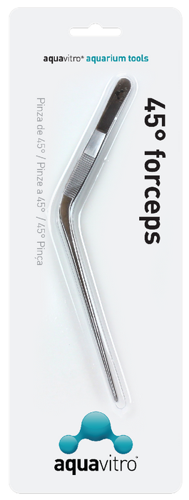 Aquavitro 45 Degree Forceps 20cm