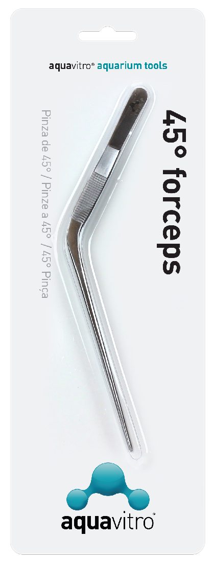 Aquavitro 45 Degree Forceps 20cm