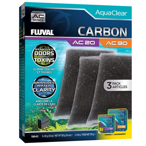 Fluval Ac20/30 Activated Carbon Insert 3 Pack