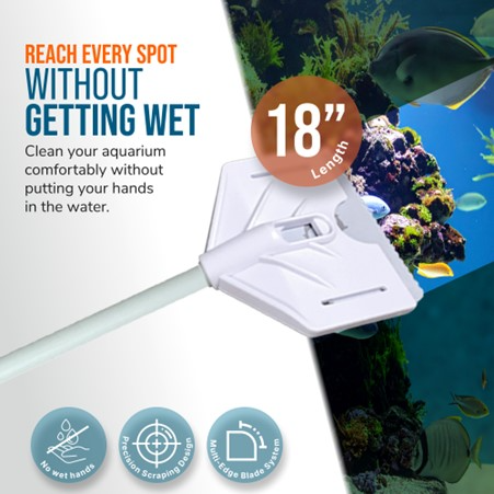 Flipper Platinum Aquarium Algae Scraper 18"