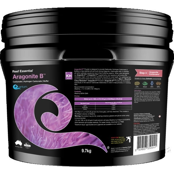 Quantum Reef Essential Aragonite B Powder 9.7kg