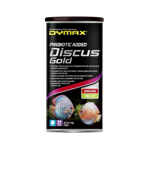 Dymax Discus Gold Premium Fish Food 2mm Sinking Pellets 170g