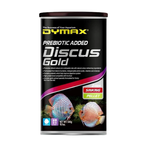 Dymax Discus Gold Premium Fish Food 2mm Sinking Pellets 540g