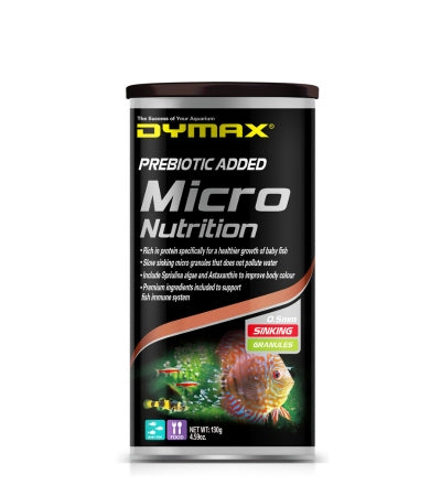Dymax Micro Nutrition 130g Sinking Granule (0.3mm)