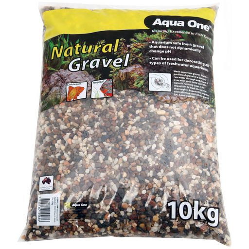 Aqua One Natural Gravel Australian Multi Brown 4-6mm Mix 10kg