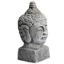 Aqua One Ornament Budda Head 7.5x8.5x16cmh