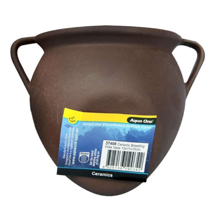 Aqua One Ceramic Breeding Hide Vase 12x11x10cmv (37408)