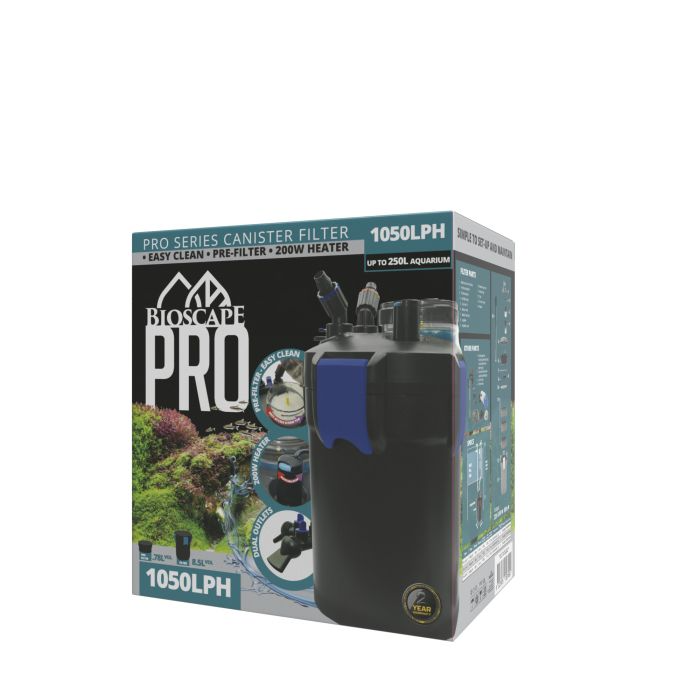 Bioscape Pro "easy Clean" Canister W/heater 1050lph