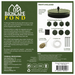 Bioscape Floating Solar Fountain With Lights 20cm
