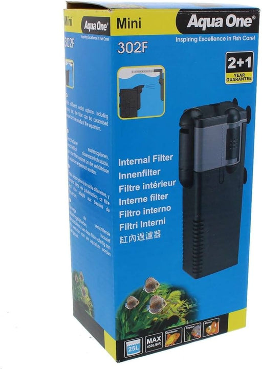 Aqua One Mini 302f Internal Filter 450lh 240v - IWAquariums