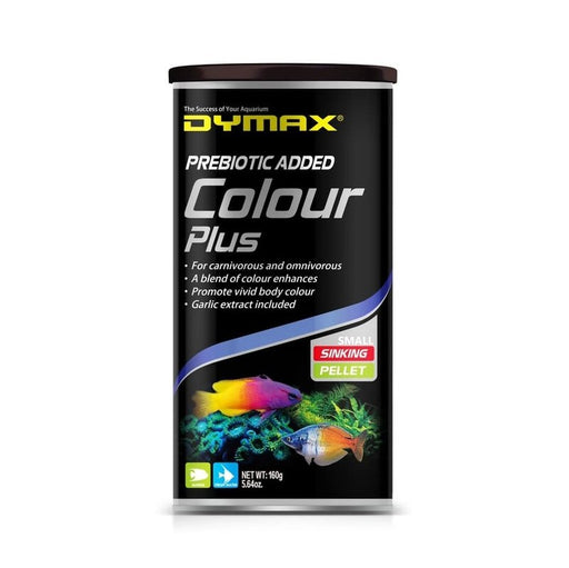 Dymax Colour Plus 1.6mm Small Sinking Pellet 160g - IWAquariums