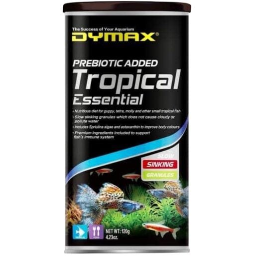 Dymax Tropical Essential 120g Sinking Granules - IWAquariums