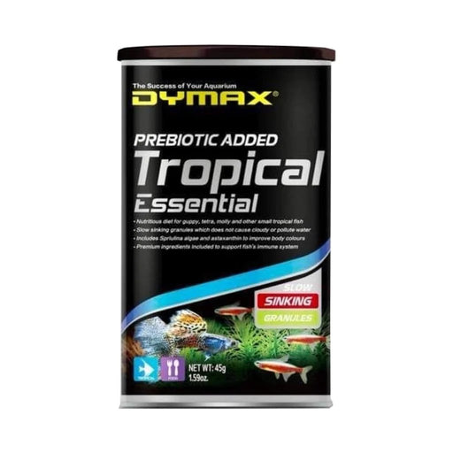 Dymax Tropical Essential 45g Sinking Granules - IWAquariums