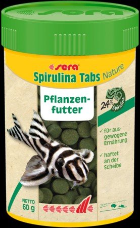 Sera Spirulina Tabs Nature 60g 100 Tabs - IWAquariums