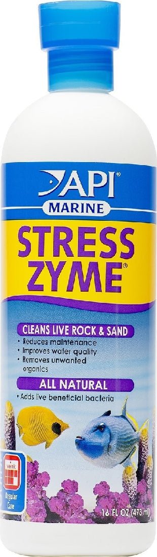 View of API Stress Zyme Marine 473ml - IWAquariums