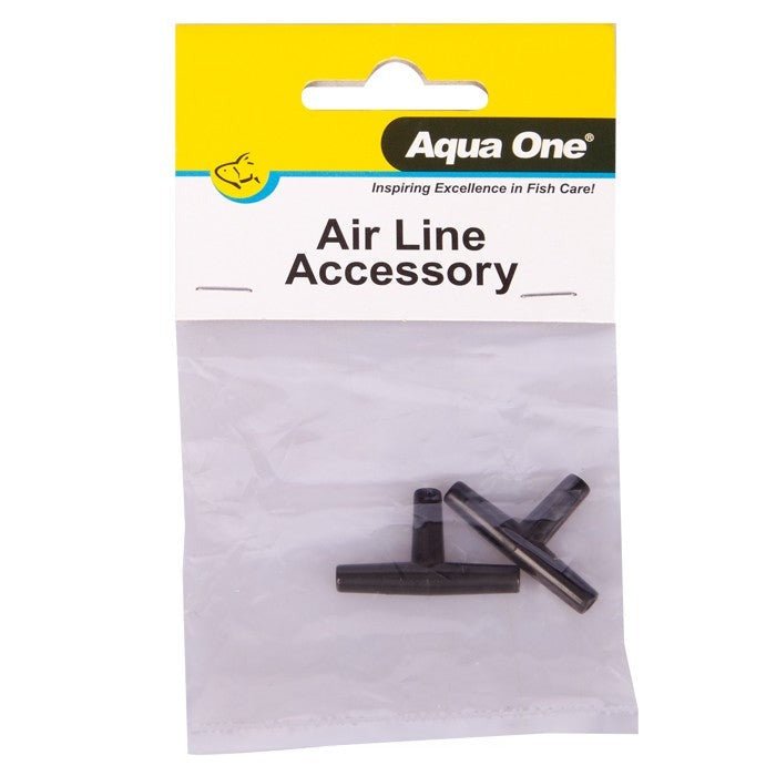 Aqua One Air Line Accessory T Piece 2pk (10468) - IWAquariums