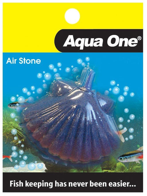 Aqua One Airstone Shell Fish Large 7.5cm x 5.5cm (10351) - IWAquariums