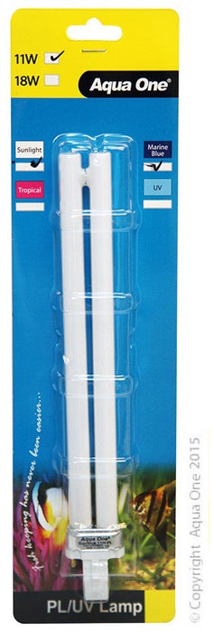 Aqua One AR380/126/510 Compact Tube Blue/White (53031) - IWAquariums