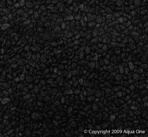 Aqua One Decorative Gravel 1kg Black (10282BK) - IWAquariums