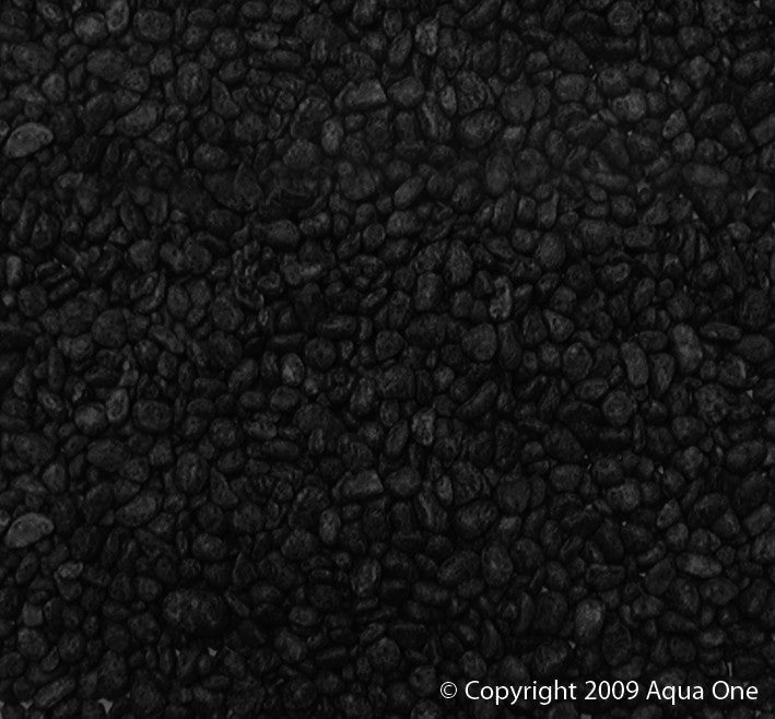 Aqua One Decorative Gravel 1kg Black (10282BK) - IWAquariums