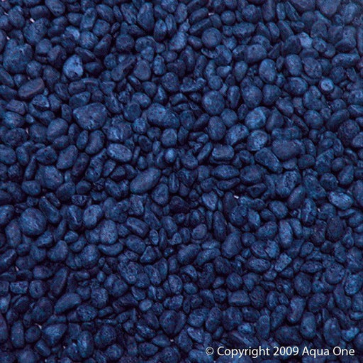 Aqua One Decorative Gravel 1kg Deep Blue (10282BL) - IWAquariums