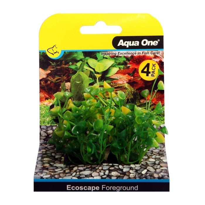 Aqua One Ecoscape Foreground Ogris Auribus 4pk Yellow 8cm (28359) - IWAquariums