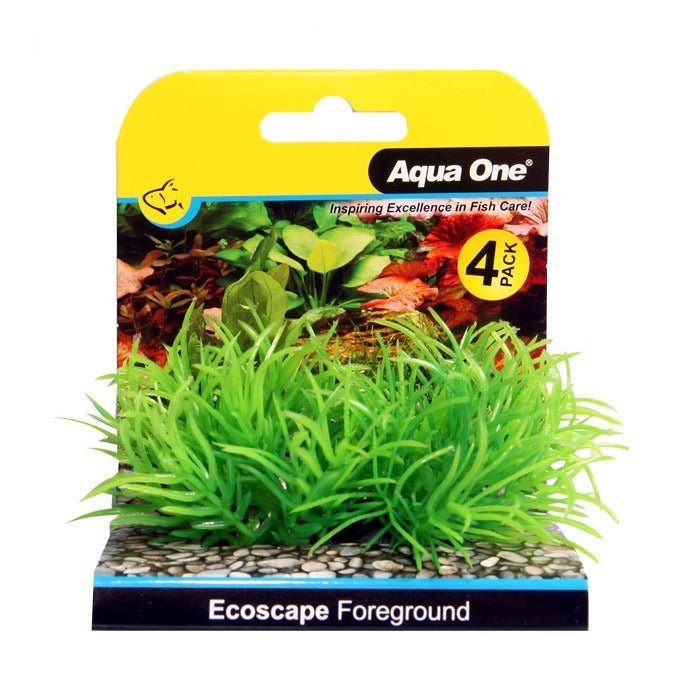 Aqua One Ecoscape Foreground Ricca 4pk Green 5cm (28361) - IWAquariums