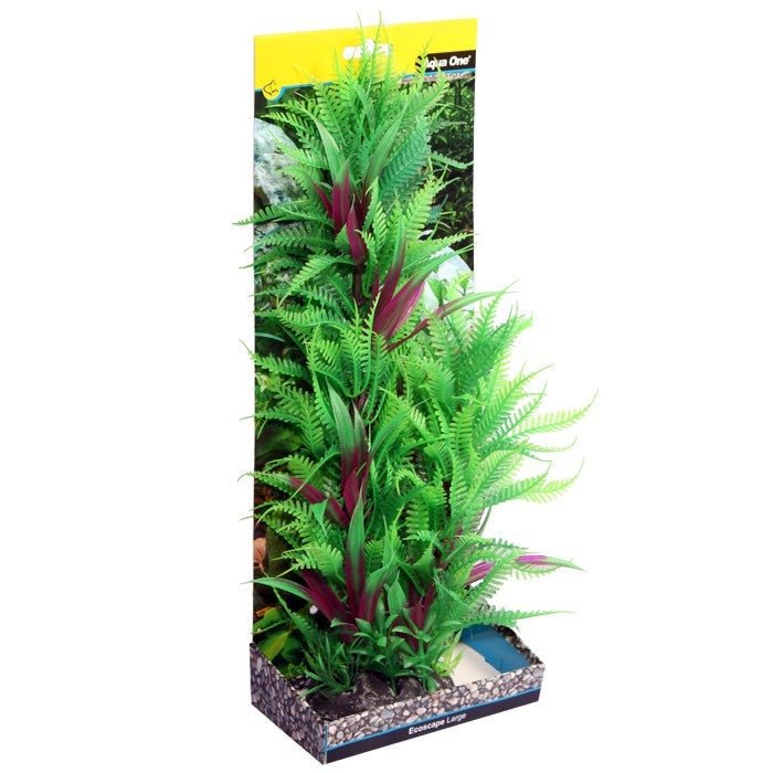 Aqua One Ecoscape Large Fern Column Green 30cm (28400) - IWAquariums