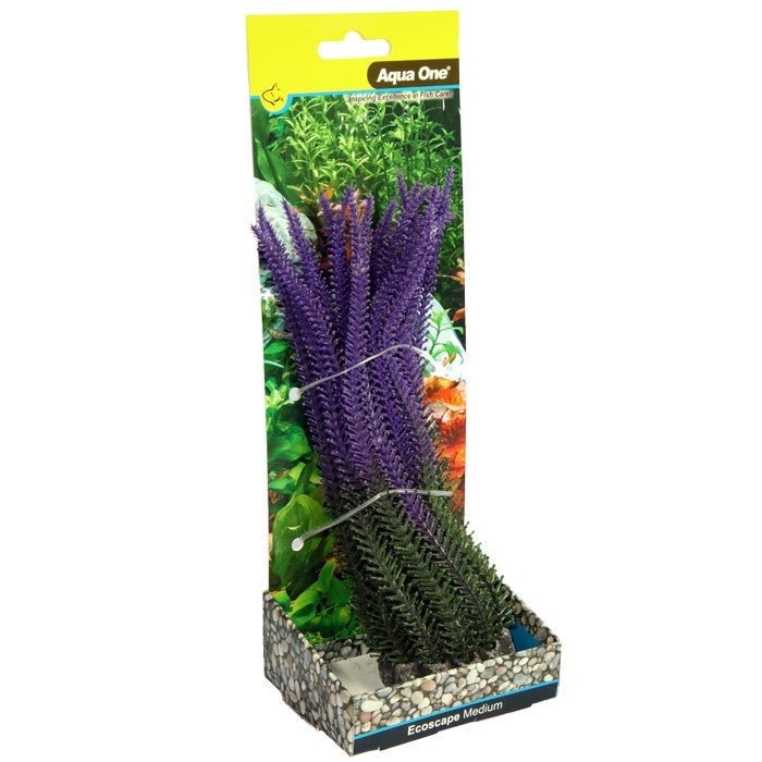 Aqua One Ecoscape Medium Lavender Purple 20cm (28382) - IWAquariums