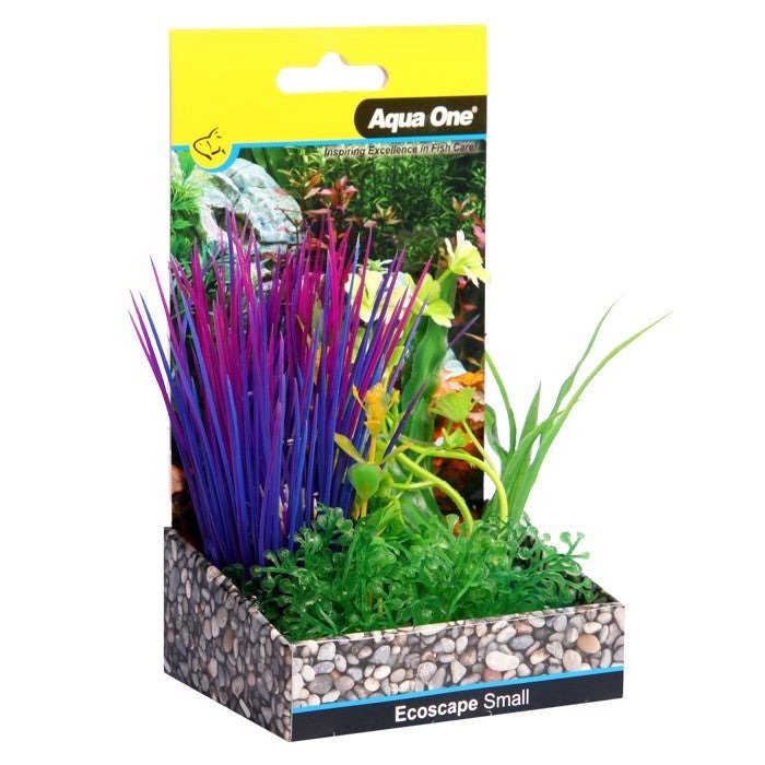 Aqua One Ecoscape Small Blyxa Purple 10cm (28376) - IWAquariums