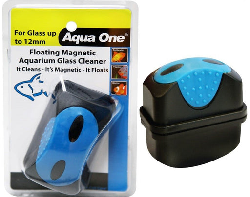 Aqua One Floating Magnetic Glass Cleaner 12mm (10102) - IWAquariums