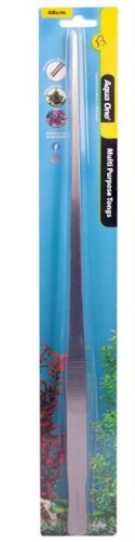 Aqua One Multi Purpose Tongs XL 48cm Stainless Steel (23206) - IWAquariums