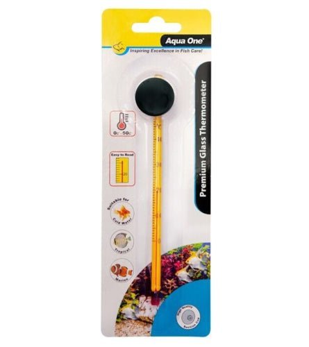 Aqua One Premium Glass Thermometer (10309) - IWAquariums