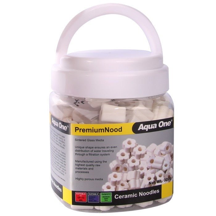 Aqua One PremiumNood Ceramic Noodles 300g (10415) - IWAquariums