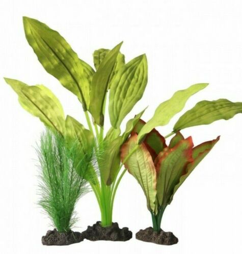 Aqua One Silk Plant 3pk Mix 2 (24248) - IWAquariums