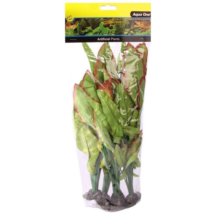 Aqua One Silk Plant 4pk Mix 6 (24246) - IWAquariums