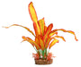 Aqua One Silk Plant Orange Sword With Gravel Base Large (29075) - IWAquariums