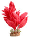 Aqua One Silk Plant Red Sword With Gravel Base Large (29077) - IWAquariums