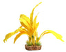 Aqua One Silk Plant Yellow Sword With Gravel Base Large (29074) - IWAquariums