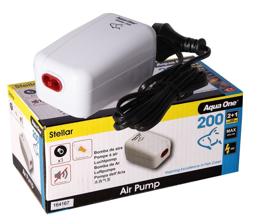 Aqua One Stellar 200 Advance Air Pump (94134) - IWAquariums