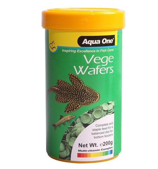 Aqua One Vege Wafer 200g (26052) - IWAquariums