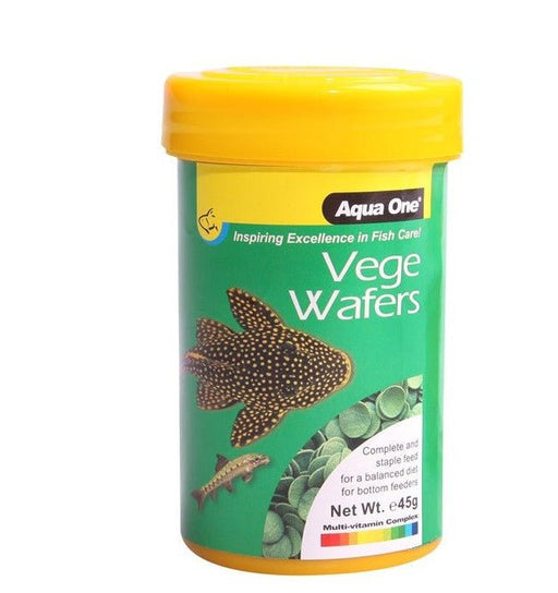 Aqua One Vege Wafers 45g (26050) - IWAquariums