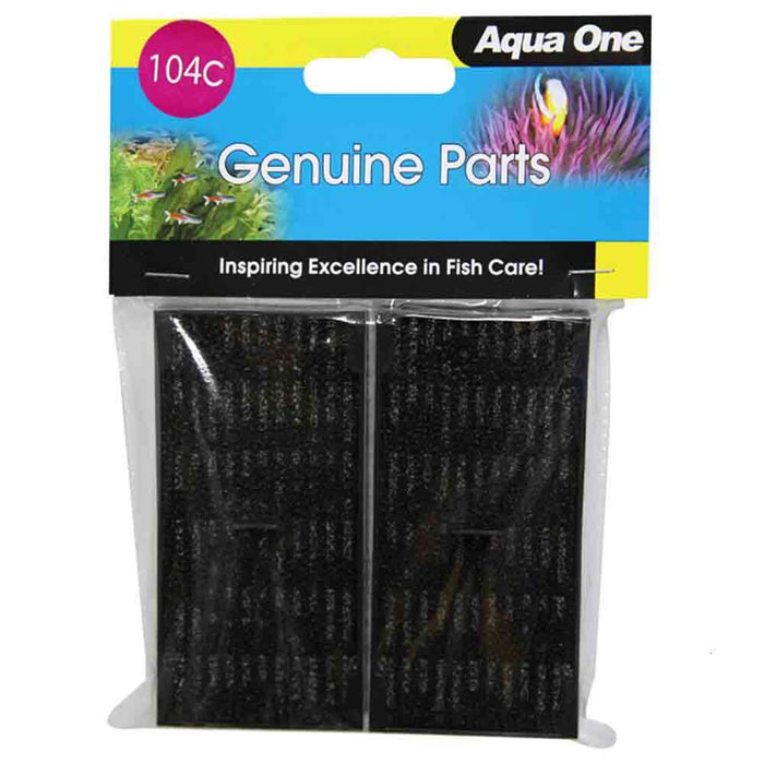 Aqua One Y Carbon Cartridge 2pk 104c EcoStyle 32 37 VF14 21(25104C) - IWAquariums