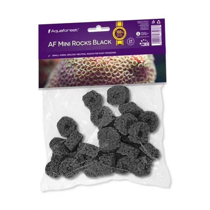 Aquaforest Mini Rocks Black 24pcs - IWAquariums