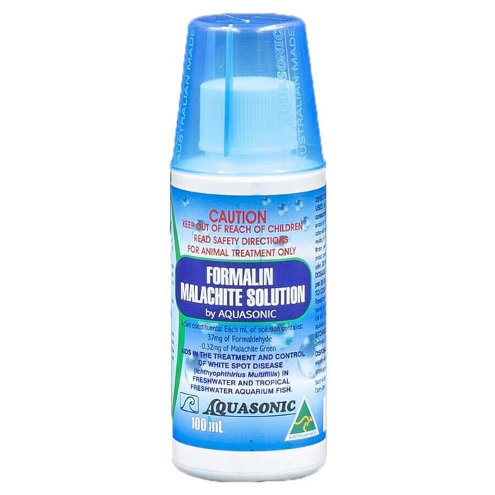 Aquasonic Formalin Malachite Green Solution 100ml - IWAquariums