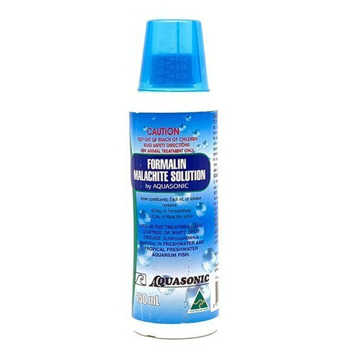 Aquasonic Formalin Malachite Green Solution 250ml - IWAquariums