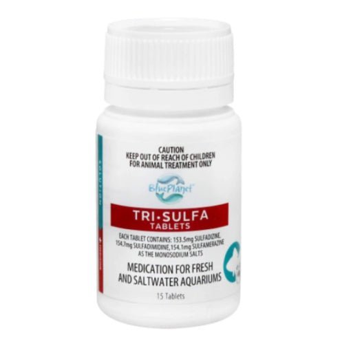 Blue Planet Tri- Sulfa 15 Tablets - IWAquariums