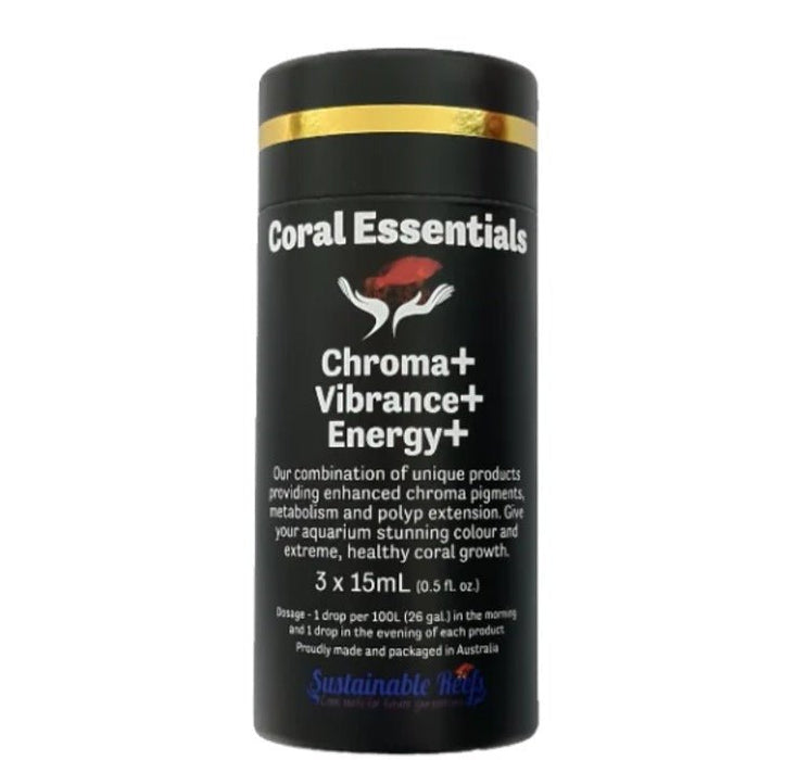 Coral Essentials Mini Black Triple Pack 15ml - IWAquariums