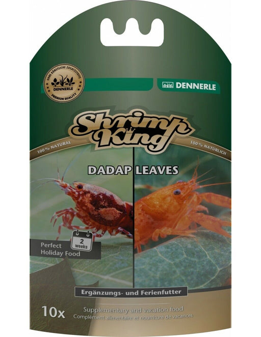 Dennerle Shrimp King Dadap Leaves 10 Leaves - IWAquariums