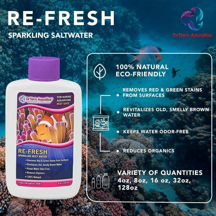 Dr Tim's Refresh Marine 120ml (4oz) Saltwater Reef - IWAquariums